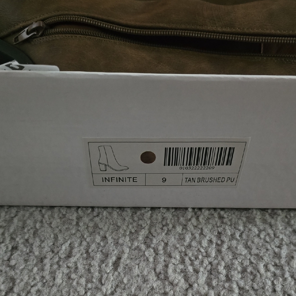 Tan Brushed PU Boots